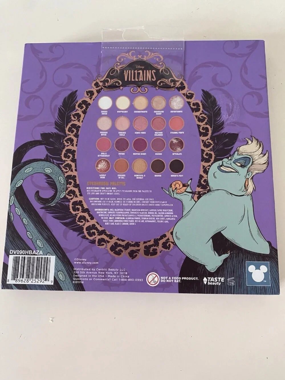 Taste Beauty Disney Villains Eyeshadow Palette Evil Queen 20 Shades Maleficent